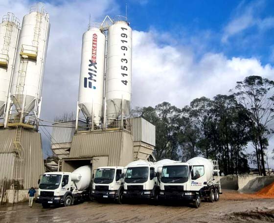 Usina da FMix Concreto - Equipamentos de primeira geração